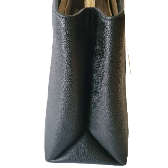 Tory Burch Britten Tote Handbag Black Pebbled Leather 162817 - Picture 5 of 7